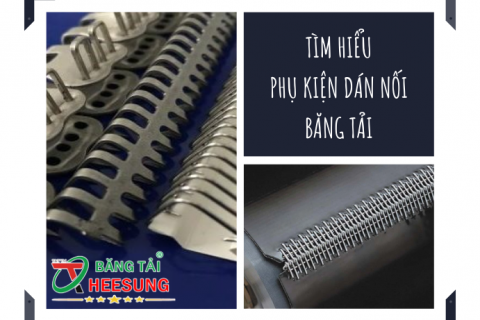 Dán nối băng tải bằng phụ kiện ghim, bản lề