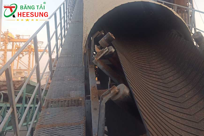 băng tải cao su gân V Heesung