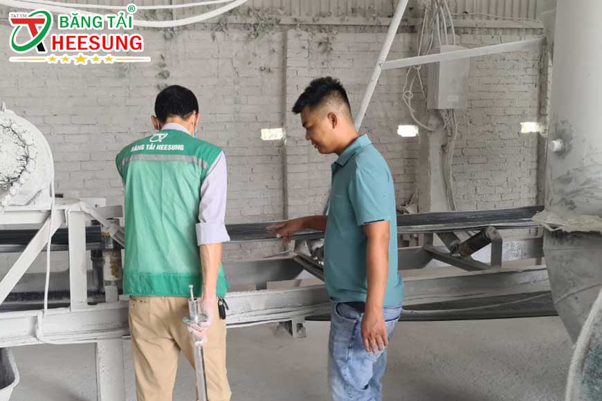 bảo hành băng tải cao su cho khách hàng