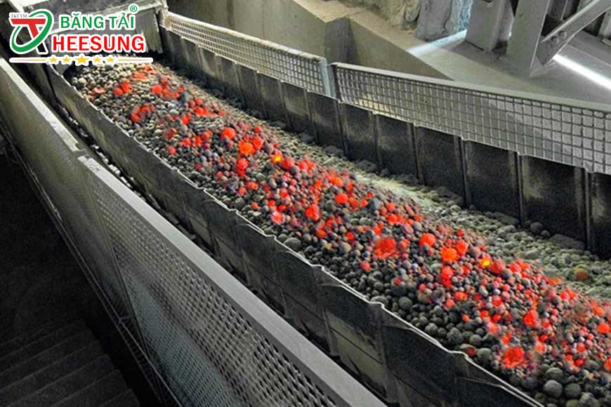 băng tải chịu nhiệt trong hầm lò