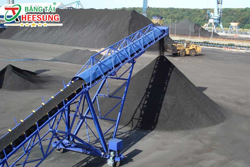 băng tải chịu nhiệt trong khai thác than