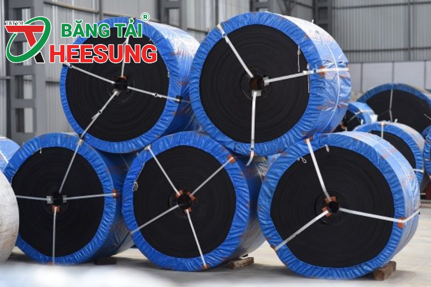 băng tải Heesung vận chuyển rác