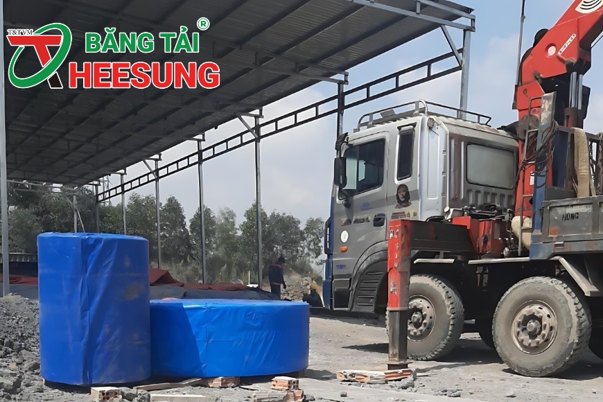 băng tải cao su ngành khai thác đá