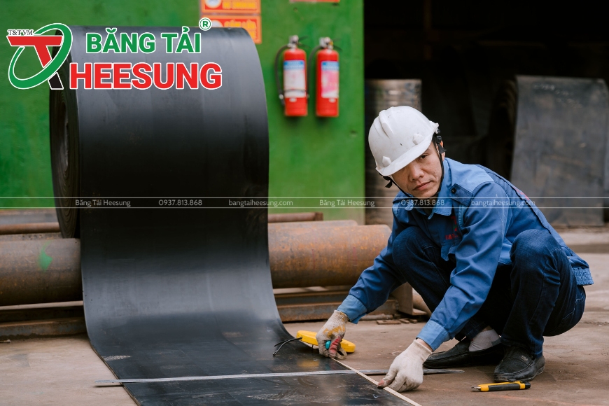 băng tải cao su trơn