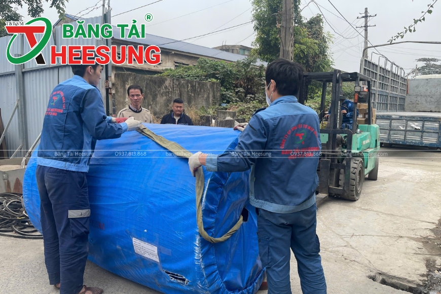băng tải Heesung tại kho