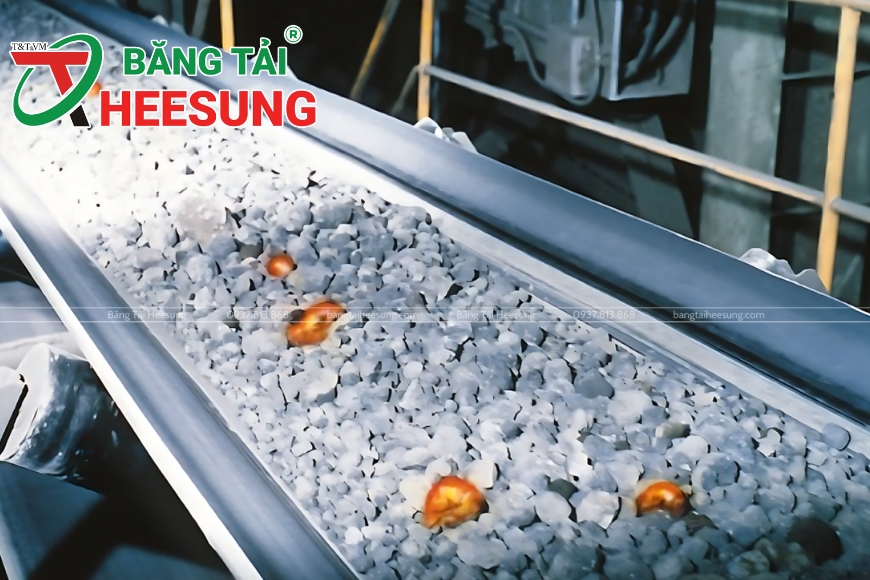 băng tải cao su chịu nhiệt