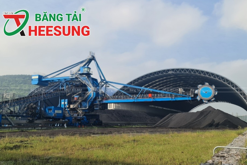 băng tải Heesung trong ngành than
