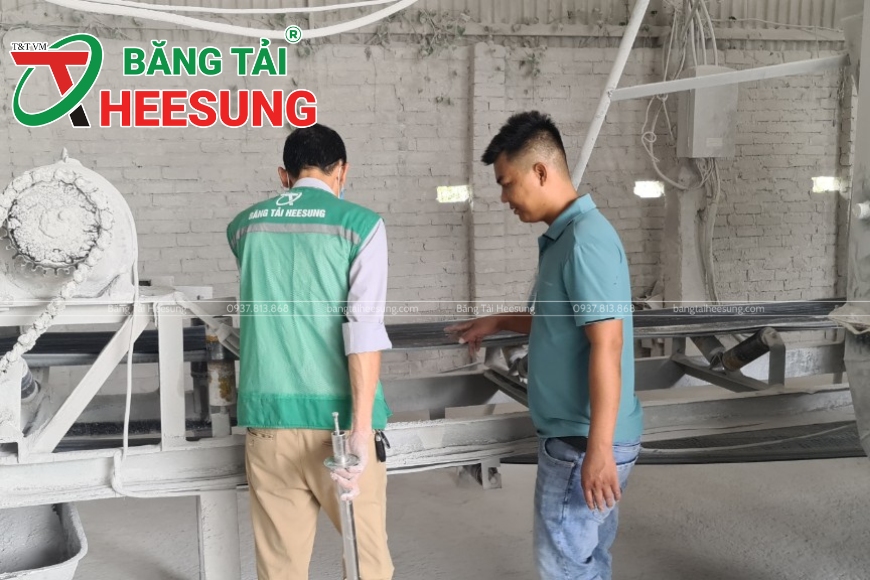 khảo sát lắp đặt băng tải