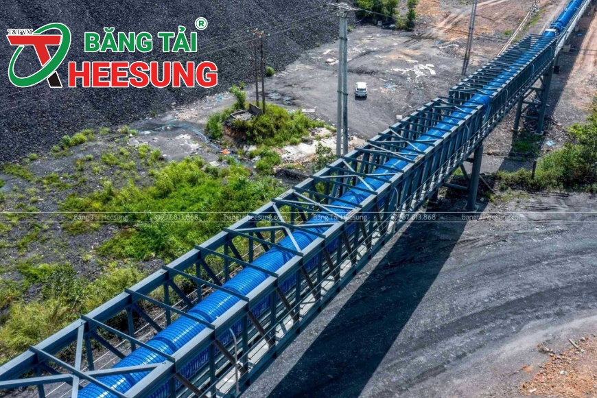 băng tải Heesung trong ngành than