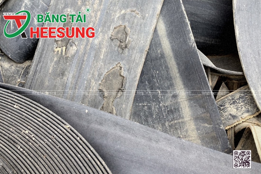 băng tải bị mài mòn