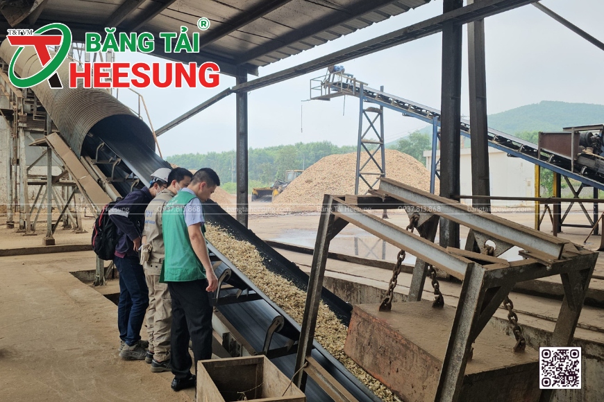 băng tải cao su Heesung trong công nghiệp