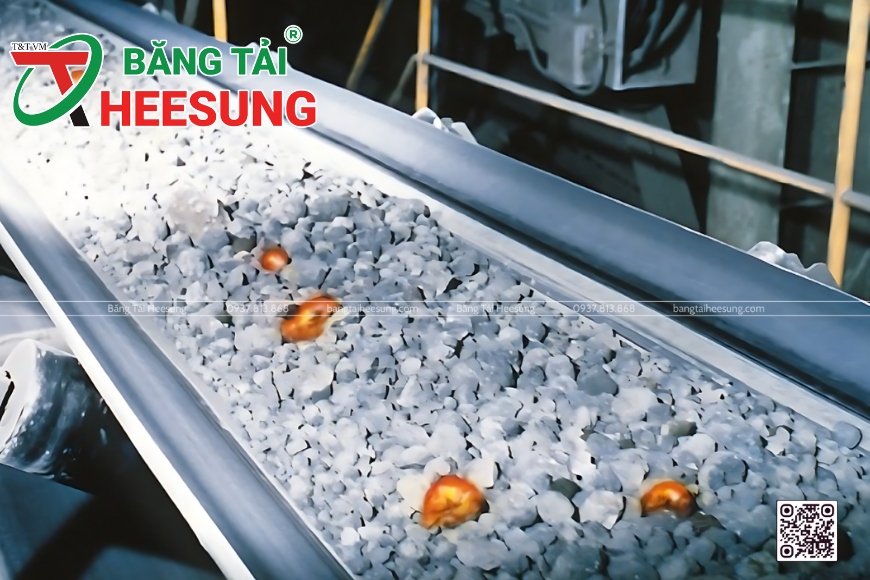 băng tải cao su EP150 chịu nhiệt