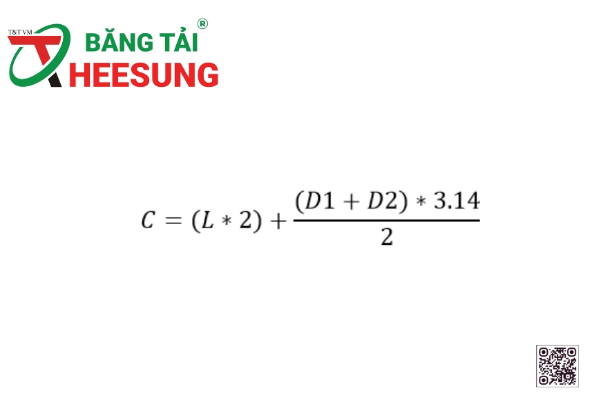 công thức tính chu vi băng tải