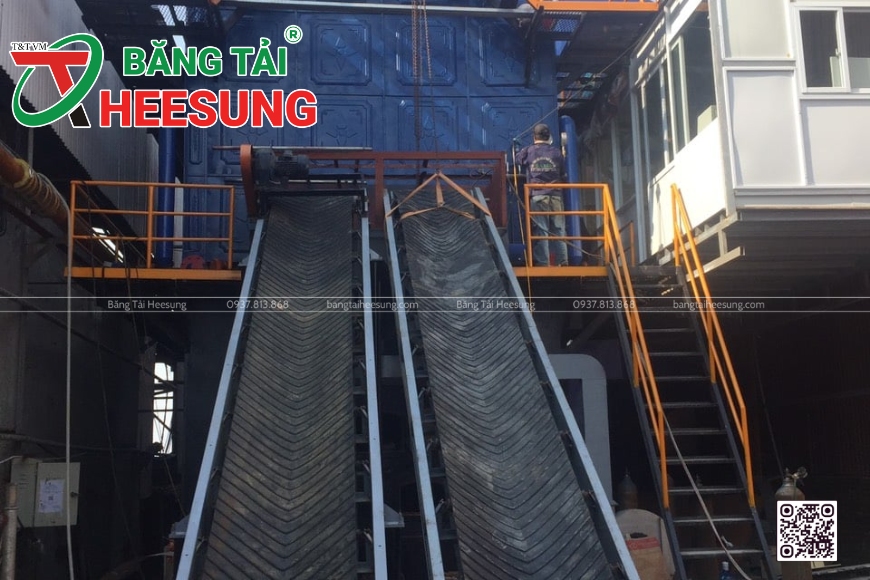 băng tải cao su gân V Heesung