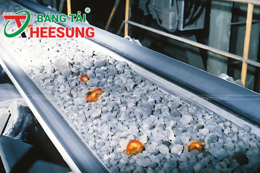 dây băng tải cao su chịu nhiệt