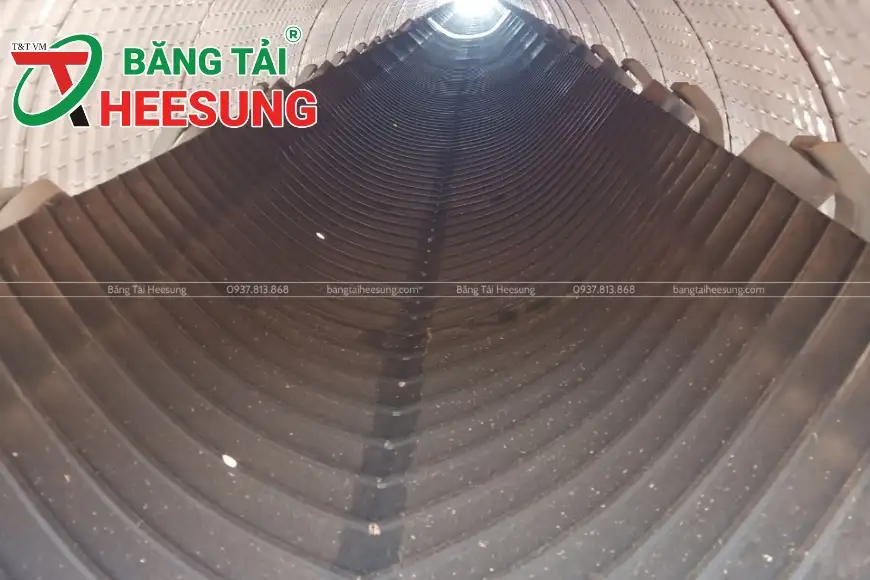 băng tải cao su gân V Heesung