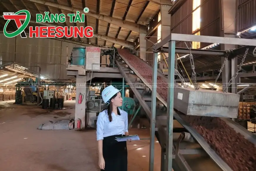 băng tải vận chuyển đá