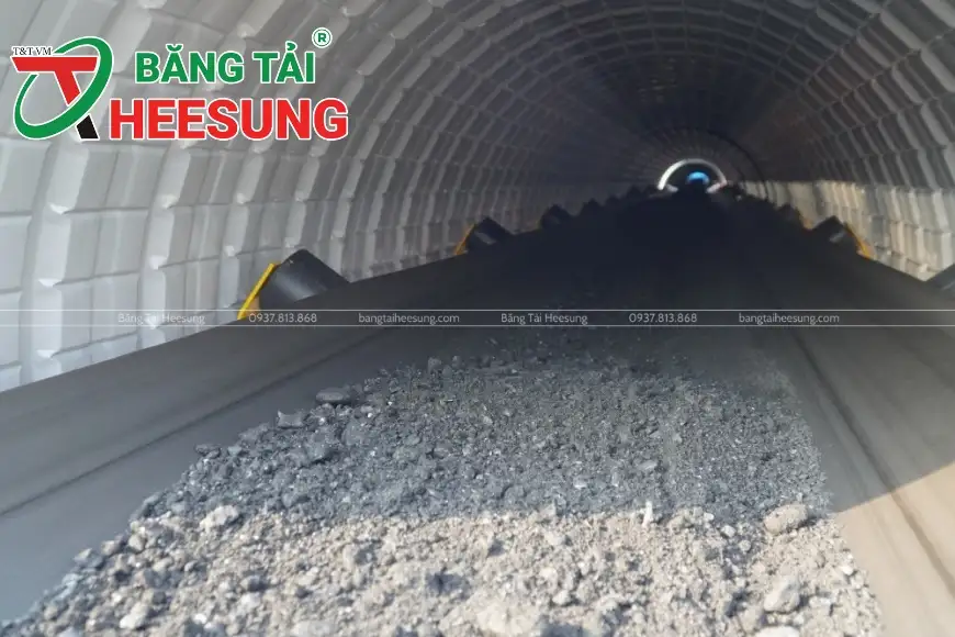 băng tải trong khai thác mỏ