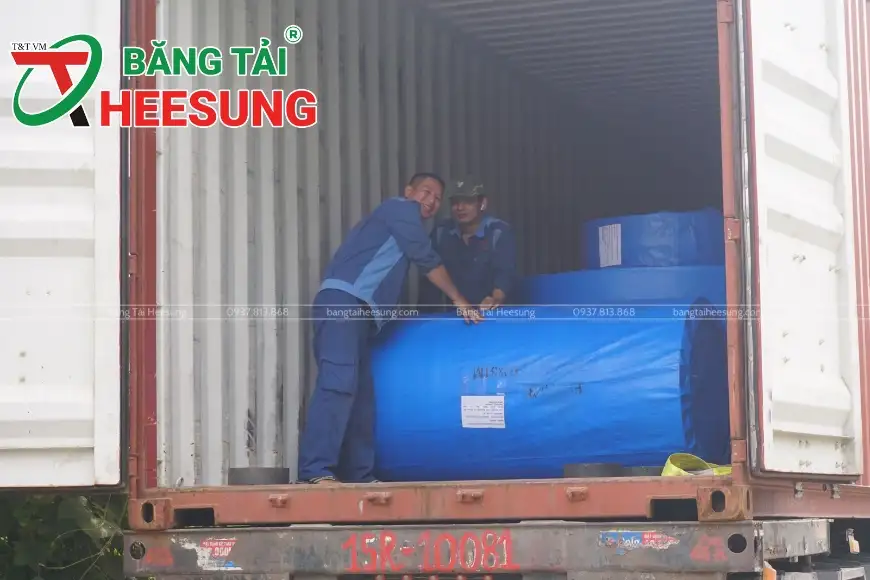 chọn băng tải cao su Heesung