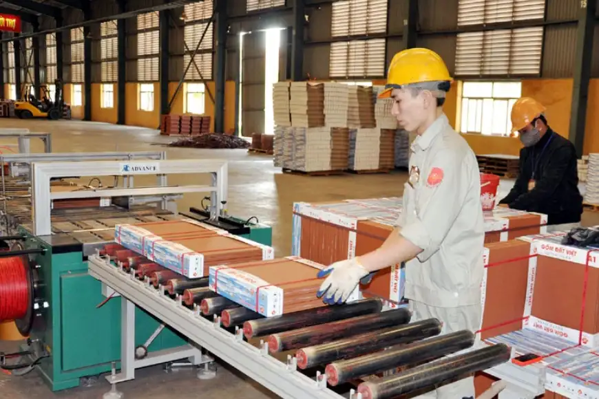 dây chuyền sản xuất gạch
