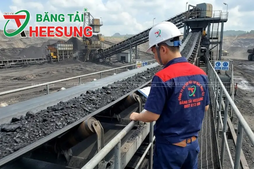 Dây băng tải cao su chịu tải nặng