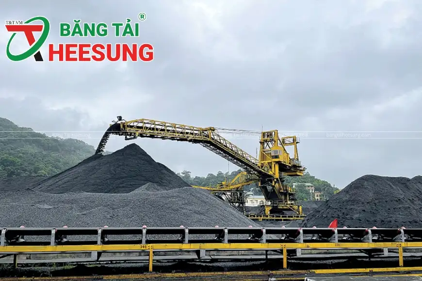 băng tải Heesung trong khai thác đá