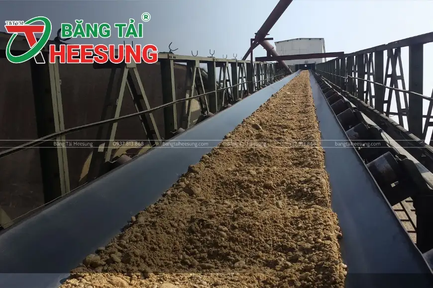 băng tải cao su bố vải Heesung