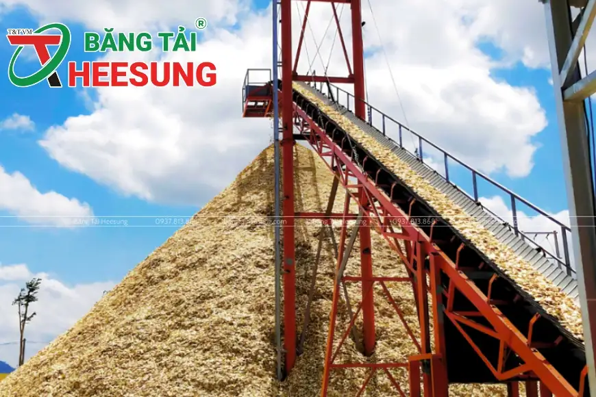 băng tải cao su gân V Heesung