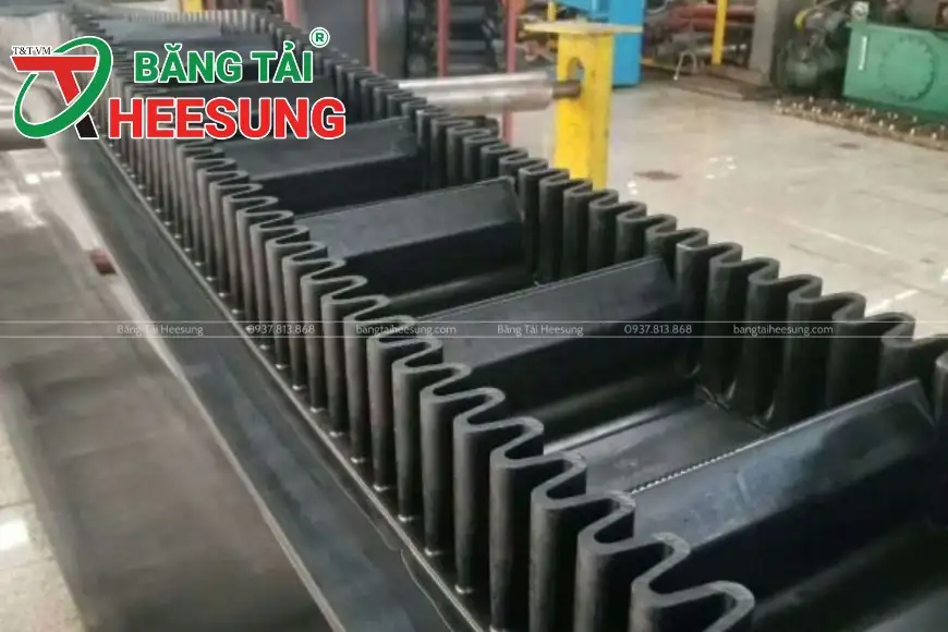băng tải cao su gầu bèo