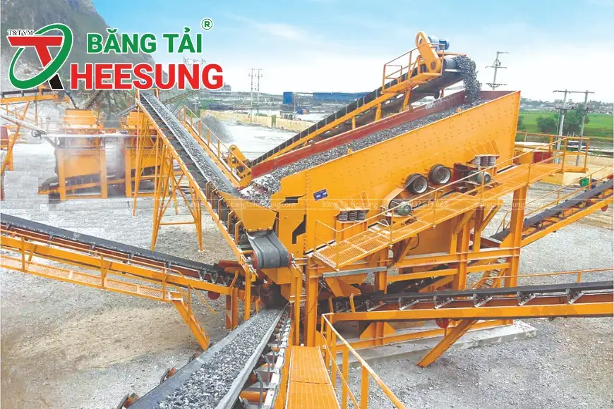 băng tải cao su trong công nghiệp