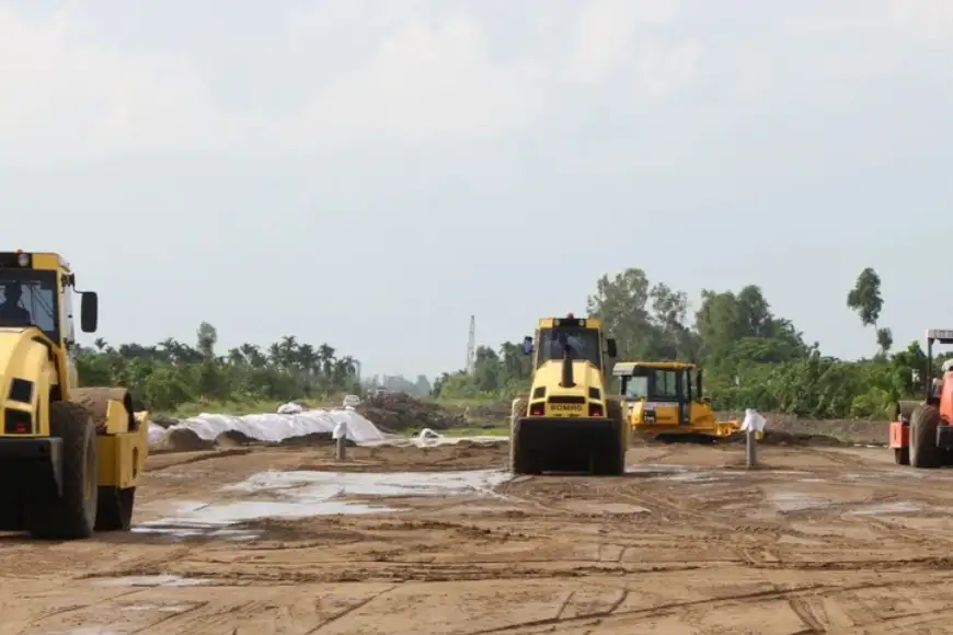 khai thác cát phục vụ giao thông