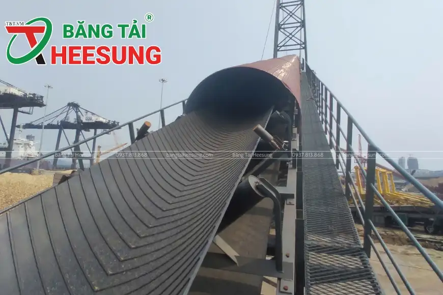 lắp đặt mái che cho băng tải
