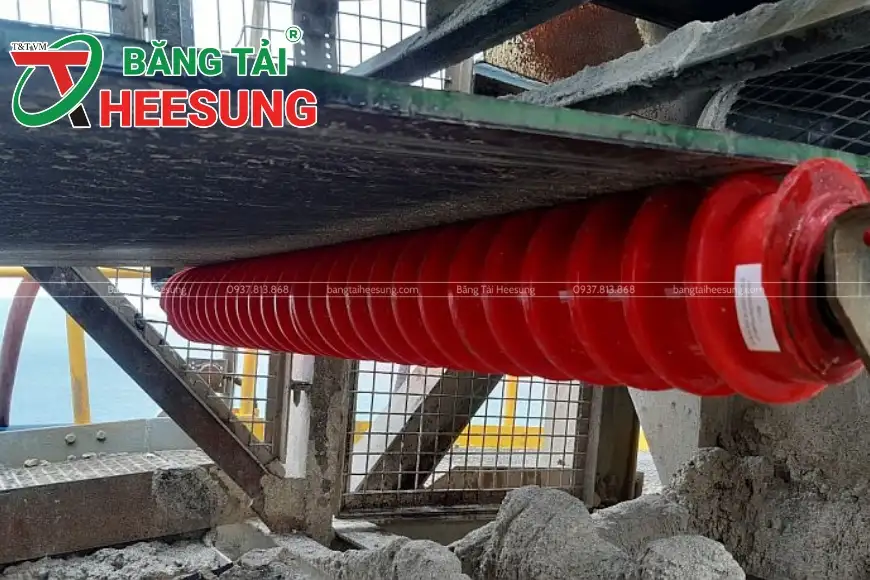 sử dụng con lăn băng tải