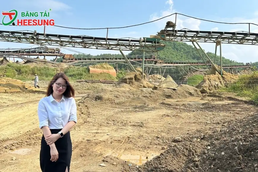bán băng tải Heesung trong khai thác đá