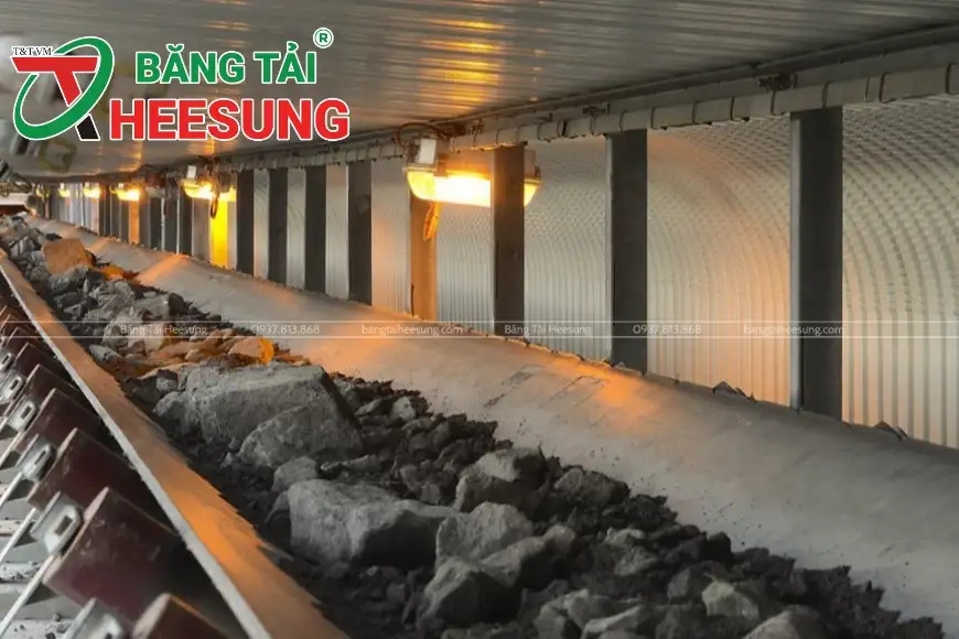 băng tải cao su ngành khai khoáng