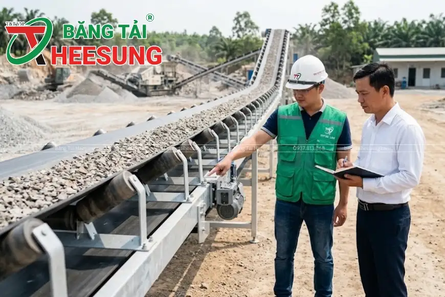 băng tải lõi thép tải nặng