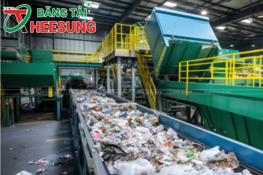 băng tải trong môi trường ẩm ướt