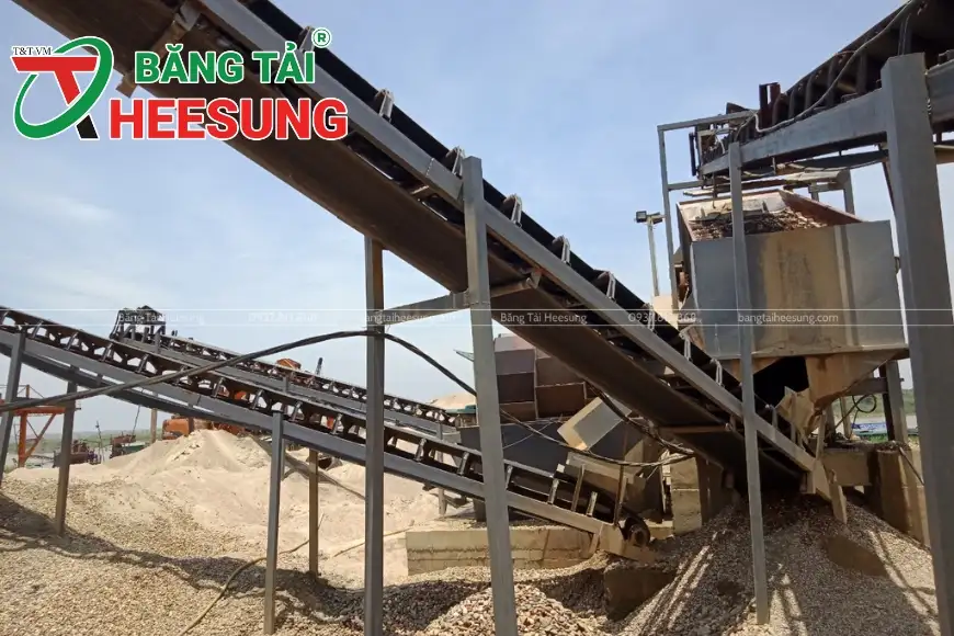 băng tải trong ngành khai khoáng