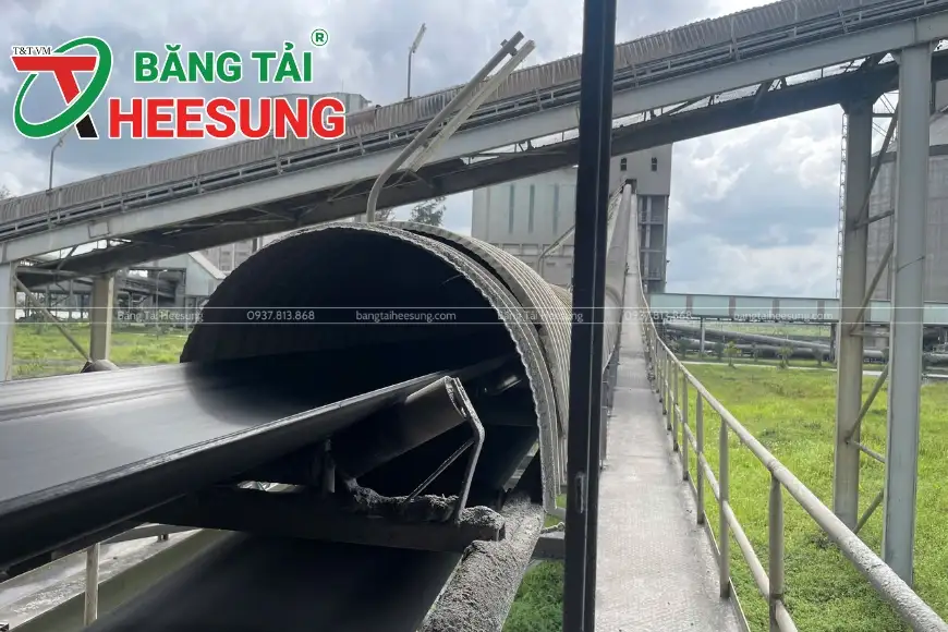 bố trí mái che cho băng tải