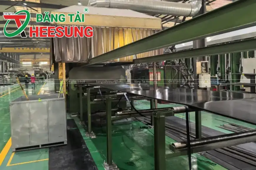 quy trình lưu hóa băng tải cao su