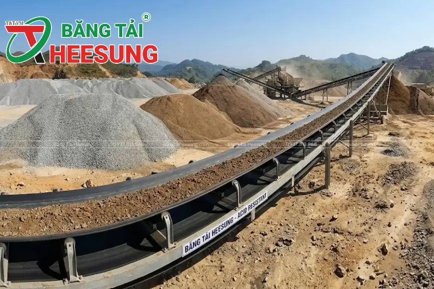 băng tải Heesung chịu axit