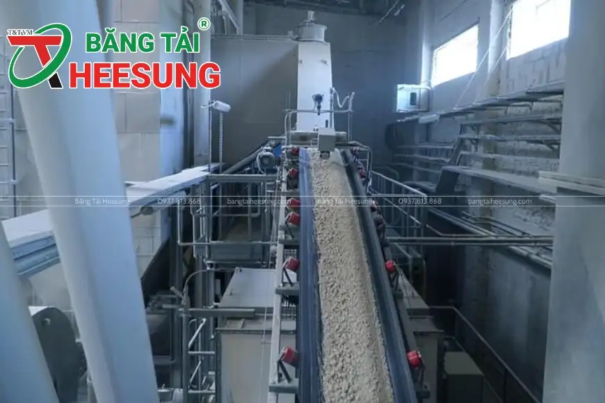 băng tải cao su trong công nghiệp