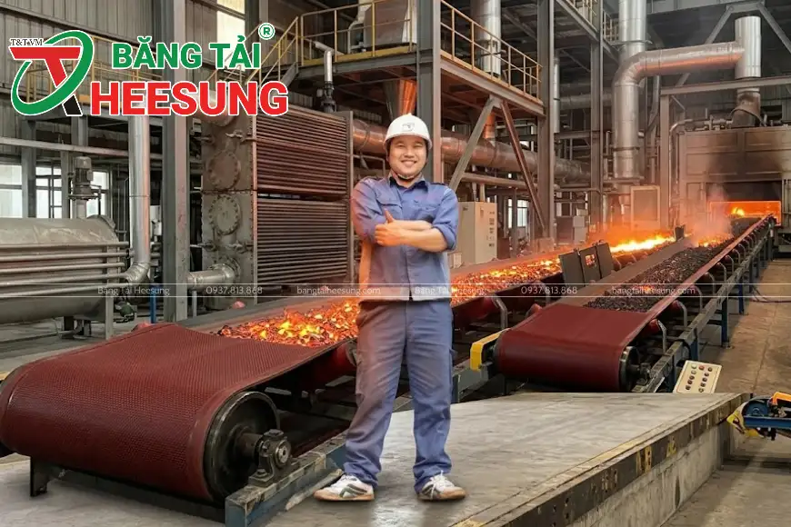 cung cấp băng tải chịu nhiệt Heesung