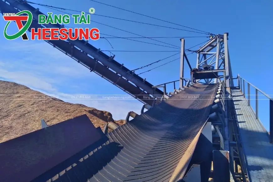 lắp đặt 100m băng tải