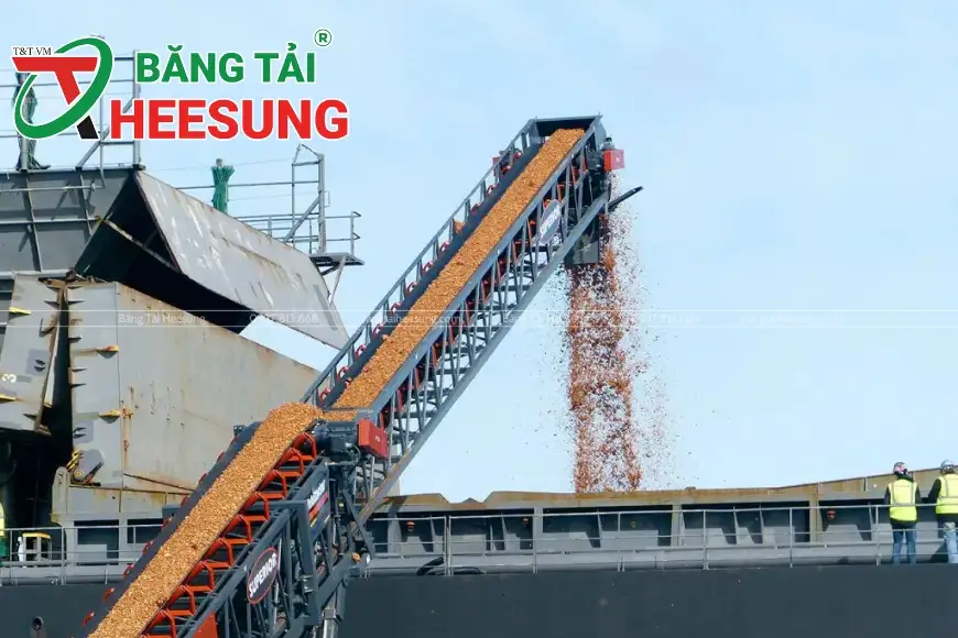 nguyên liệu băng tải vận chuyển